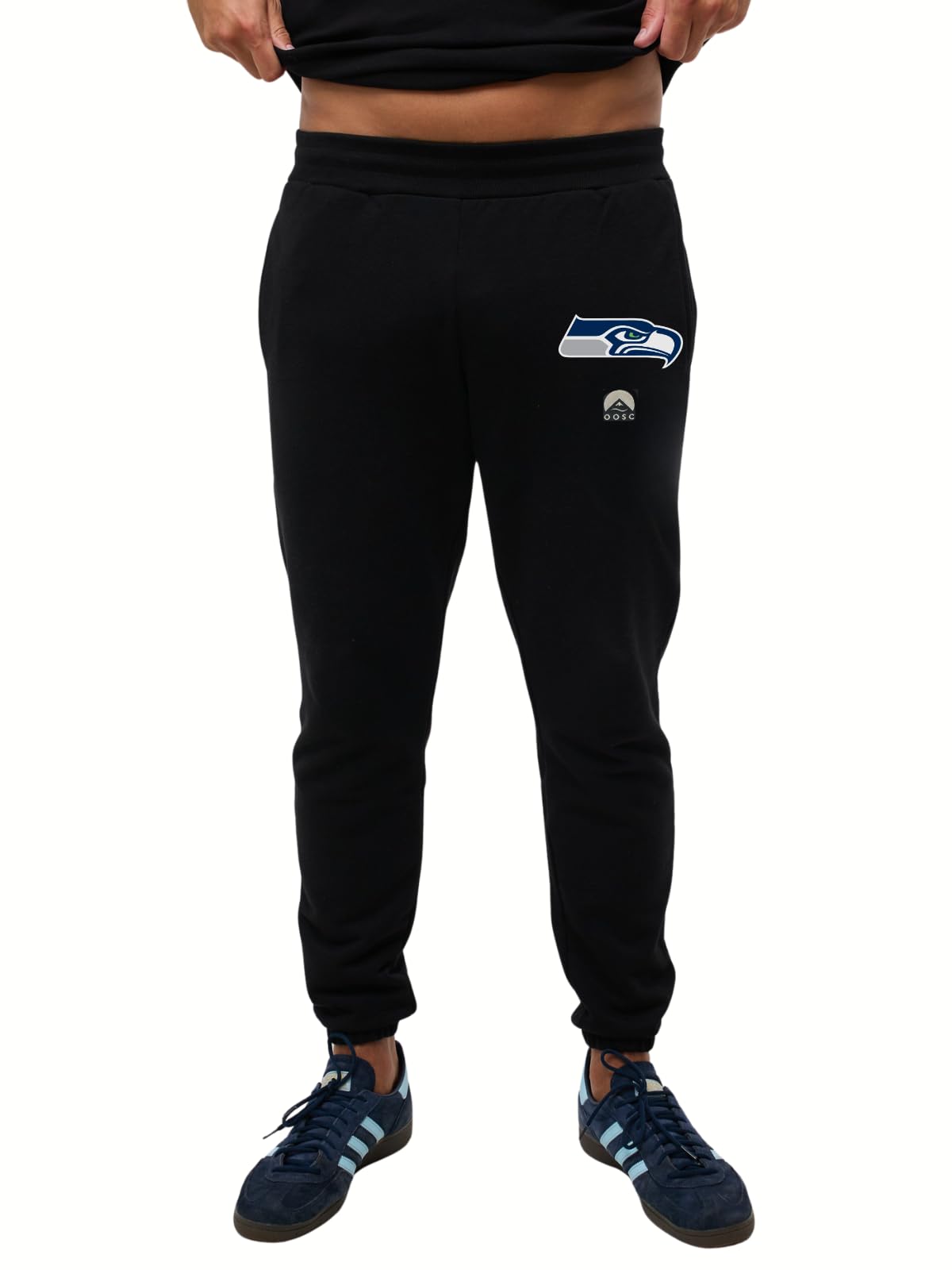 OOSC Mens Seattle Seahawks Sweatpants, Black, M EU