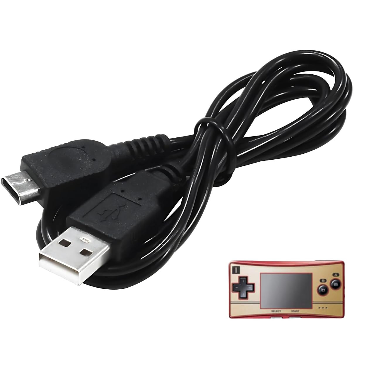 ゲームボーイミクロ　本体　ブラック　充電器と袋付き 美品ゲームボーイミクロ ブラック ソフト 充電器 ハードケース 4