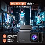 Dash Cam 1296P Front Dashcam, V300 WiFi Dash Camera for Cars with App, Night Vision, Mini Hidden Single Car Camera, Loop Recording, 24H Parking Mode, Support 256GB Max, Black - Image 5