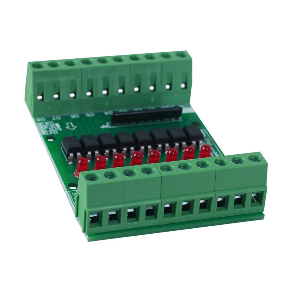 Carte d'isolation optocoupleur 8 canaux, module d'isolation optocoupleur 8 canaux CC 3,3 V 5 V, convertisseur de signal de sortie PNP NPN bas niveau