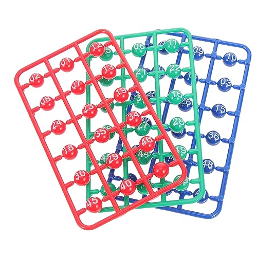BRIGHTFUFU Balls Bingo Party Decorations 49pcs Raffle Balls Bright Design for Holiday Games