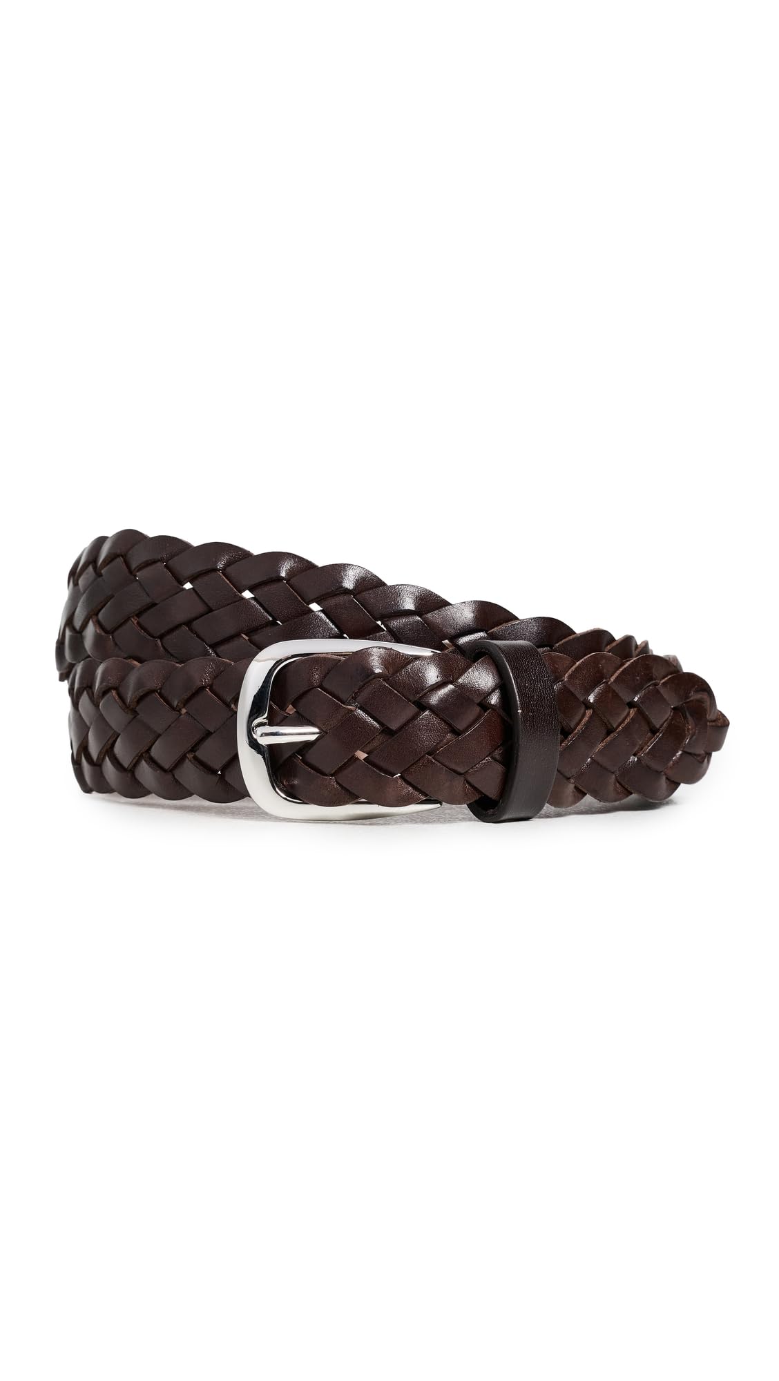 Andersons Mens Leather Woven Belt