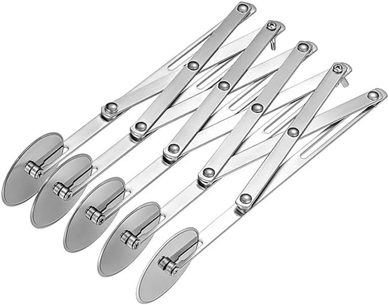 Pizza Cutter Pizza Roller Knife Kitchen Household Pizza Baking Cutter Noodle Cutter 3/5/7 Round Pizza Cutter Pizza Slicer (Size : S5)