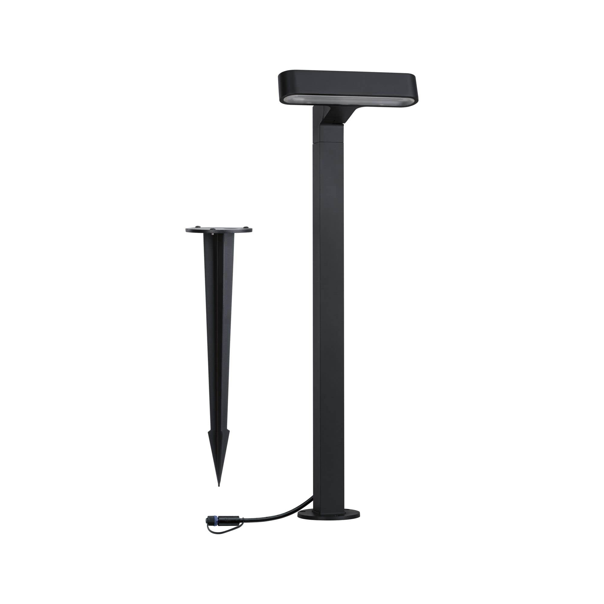 Paulmann 94546 Plug & Shine LED oprawa zewnętrzna Plug & Shine oprawa słupkowa Ito pozioma IP65 1x6 Watt ściemn. antracyt, metal, tw. szt. 3000 K