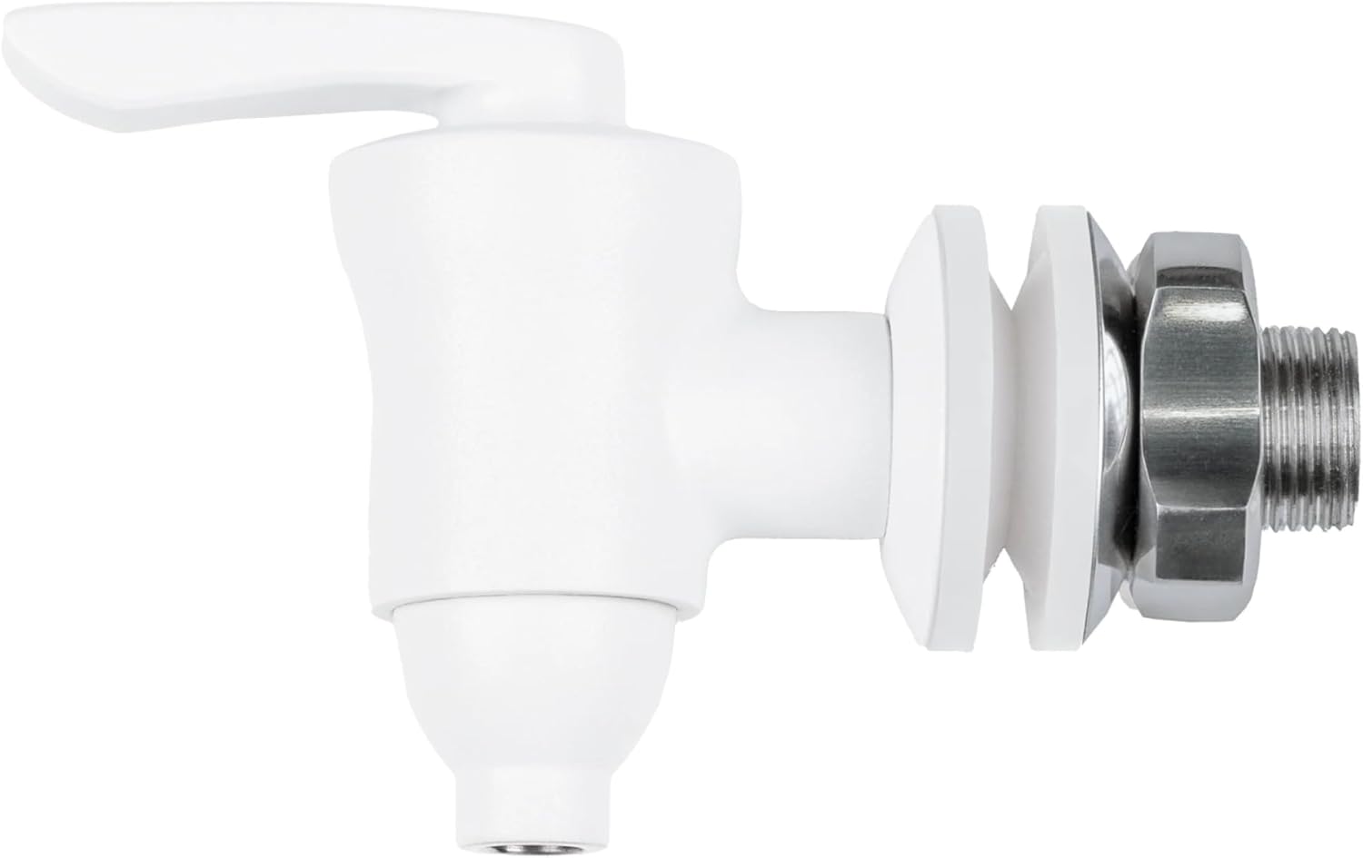 Boroux stainless steel spigot with ceramic valve in Sage powder coat with Sage silicone washer
