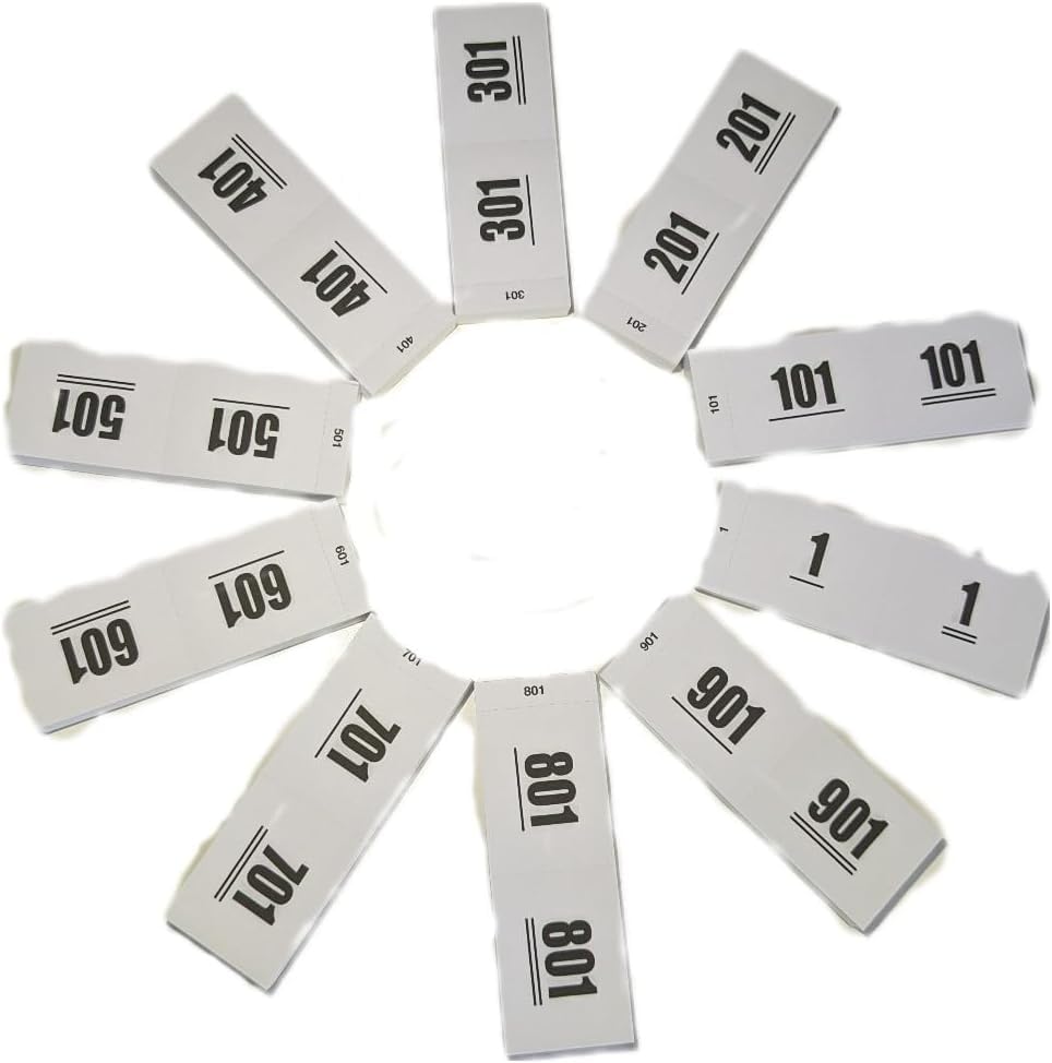 Ameisenkeks Números dobles BLANCO Números 1-1000 - 10 Bloques