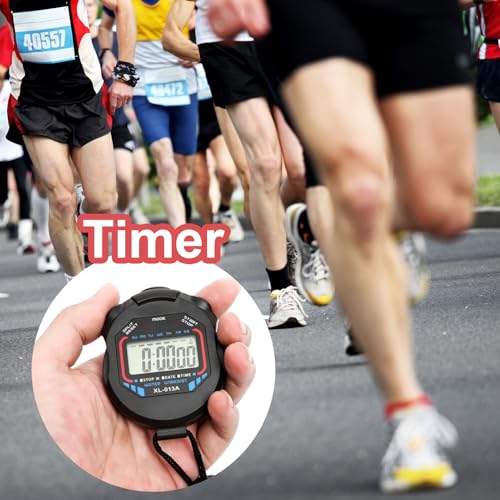 Timer Du Chronomètre Des Sports Numériques - Conception De Main-d'œuvre Légère | Stop Watch Tour Tiimer Sports Stopwatcch Timmer Lap | Exercice Précis Du Tiroir Avec Une Grande Affichage Pour La Forma – Image 3