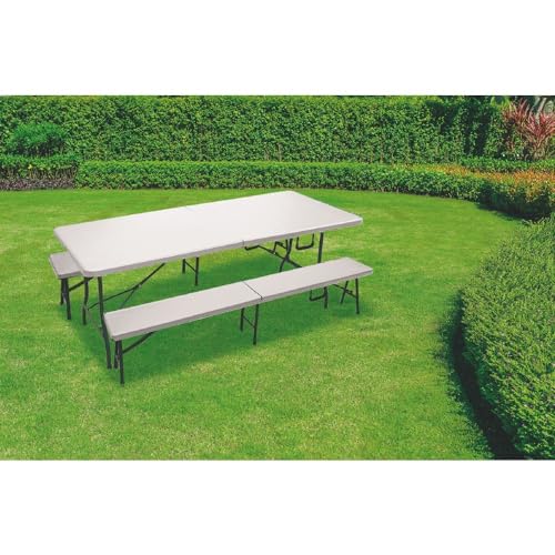 Table pliante valise blanche pour optimiser l'espace de stockage - 5