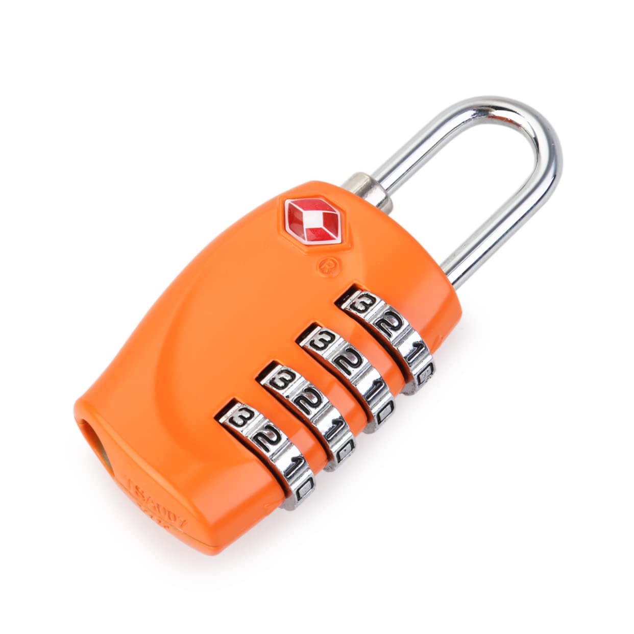 Hemobllo 3 Pezzi Lucchetti A Combinazione Per Valigie 330 4 Lucchetto Con Password Per Bagagli in Lega Di Zinco Plastica Dura Arancione