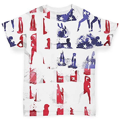 TWISTED ENVY Baby Girl Clothes USA Synchronised Swimming Collage White 3-6 Months