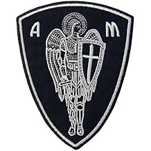 Saint Christian Archangel St.Michael Protection Cross Shield Patch Embroidered Applique Iron On Sew On Emblem