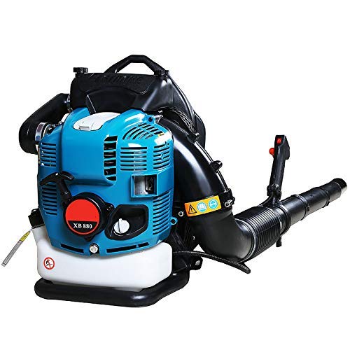 Liudrpeng Mochila soplador de Nieve de Cuatro Tiempos 1.9L soplador de Hojas quitanieves Gasolina Motor del Ventilador del Viento Extintor con el Volumen de Aire 1.41m3 87m / s Velocidad del Viento /