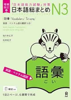 増補改訂版 日本語総まとめ N3語彙 英語・ベトナム語版 - 佐々木