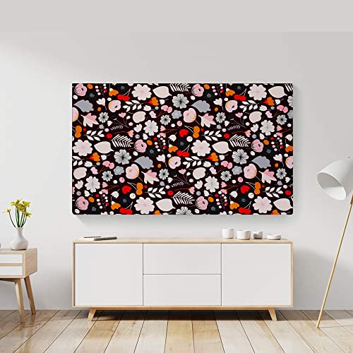 Image of Glassiano Marigold Dustproof Printed 55 inch LED TV Cover Screen Protector Compatible for All Models, Print 06