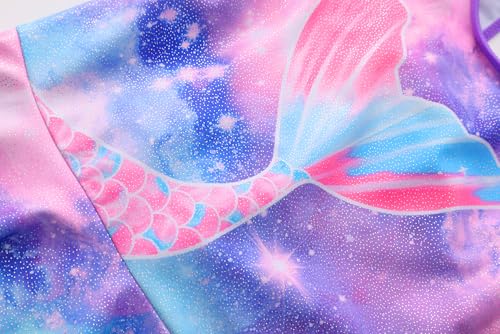 Image of Akokvlar Girl One Piece Swimsuit with Skirt Bathing Suit Swimwear 3-16Y