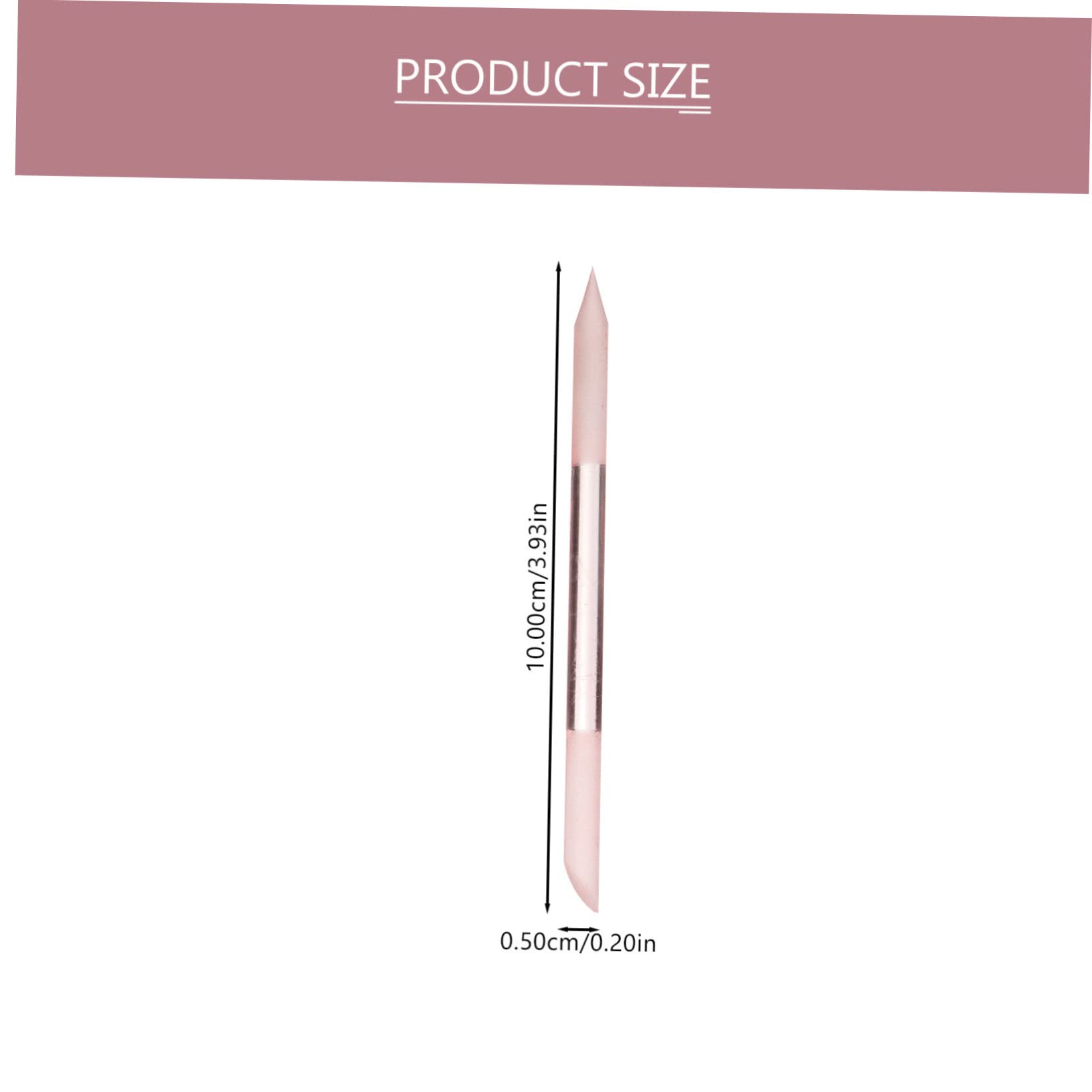 SHERCHPRY 2Pcs Glass Nail Files Durable Nail Polishing Tools for Salon Quality Manicure Easy to Use for Women for Nail Art and Quick Touch Ups Present for Friends