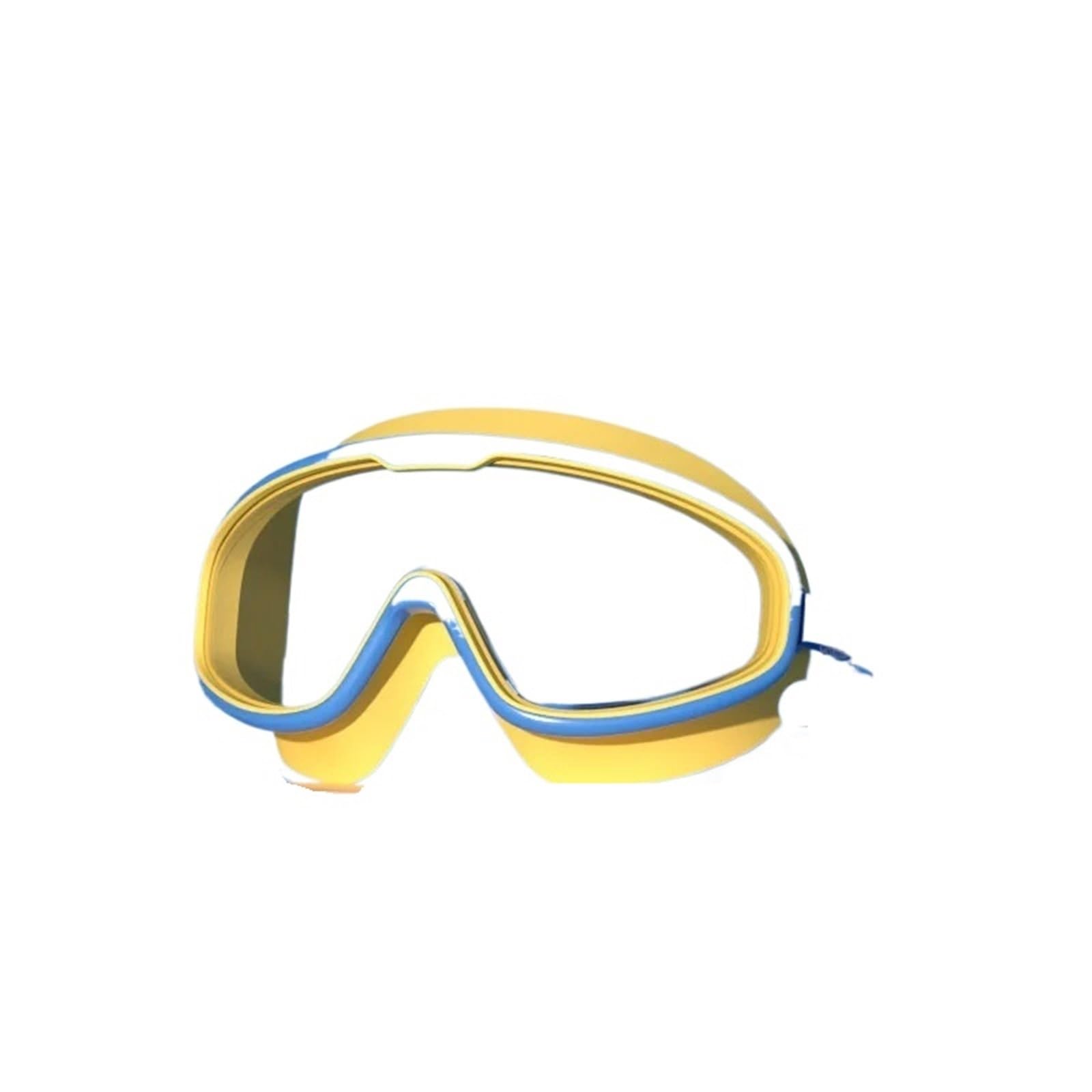 Occhiali con montatura grande impermeabili Per Sport | Occhiali da nuoto HD antiappannamento Tappi for le orecchie monopezzo in silicone for bambini