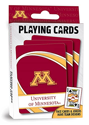 Image of MasterPieces Family Games - NCAA Minnesota Golden Gophers Playing Cards - Officially Licensed Playing Card Deck for Adults, Kids, and Family