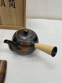 Amazon.co.jp: 浅川堂 鎚起銅器 鎚目 茶筒 急須 セット 茶器 茶道具