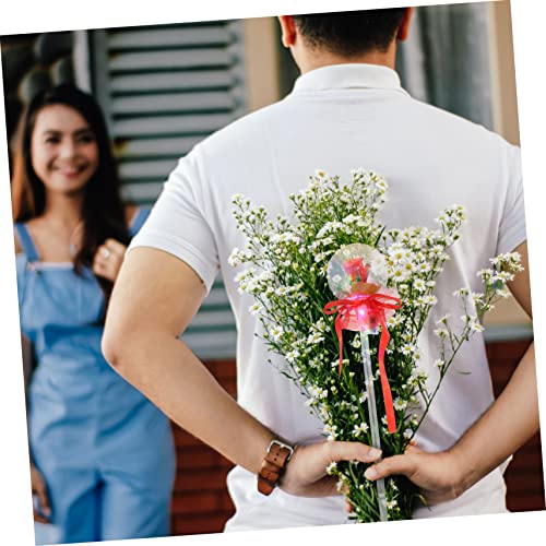 MUSISALY 5 peças de varinha de fada rosa brinquedo menina presentes o flash brinquedos de fada de ca