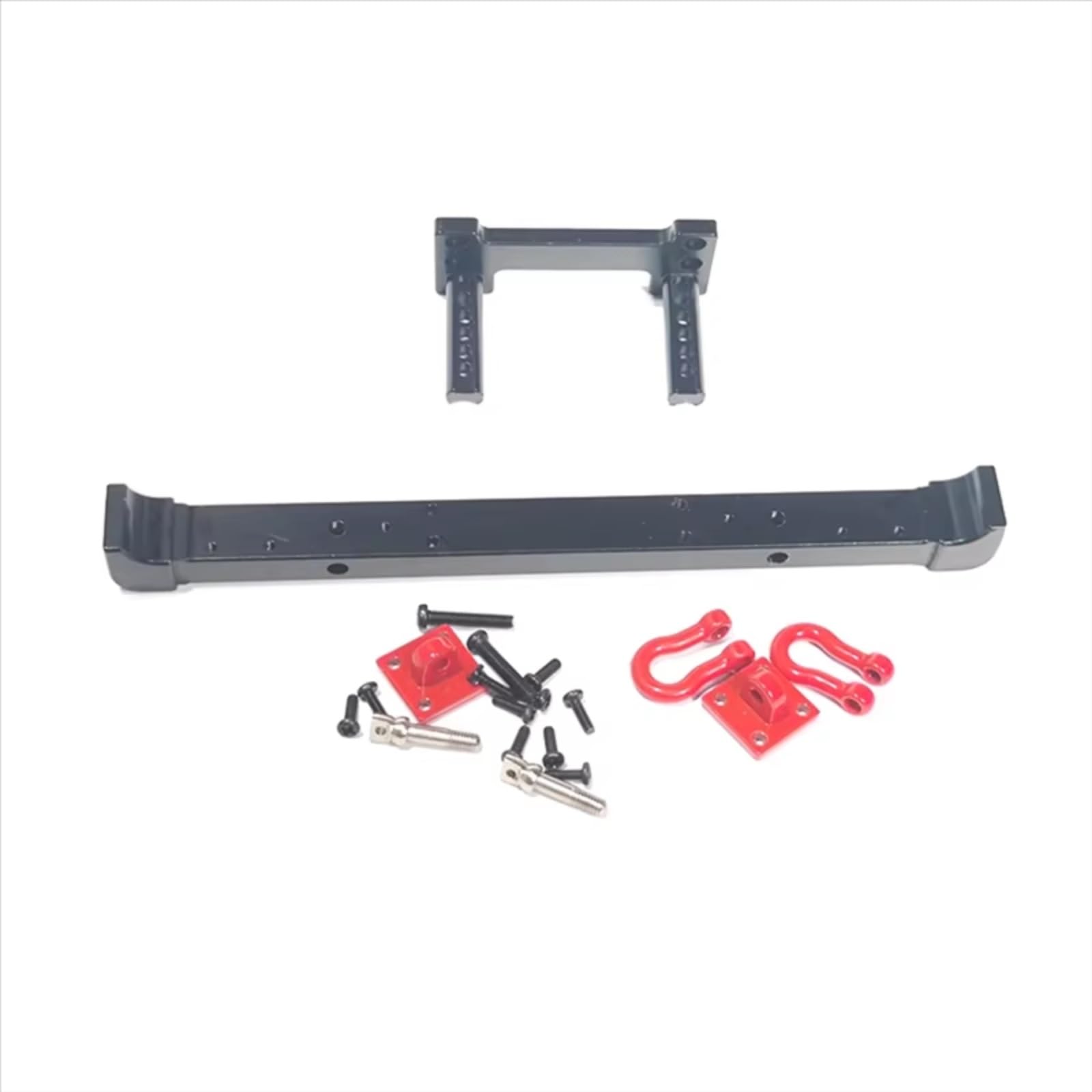 Per Mangniu 128 Per Wrangler Paraurti Lega Alluminio Barra Posteriore Rimorchio Fibbia Automobili RC Aggiornamenti Accessori Componenti Ricambio RC Ricambi Modellismo