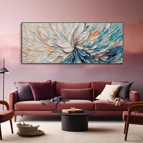 Texture 3D impressionniste pour décorer un salon moderne