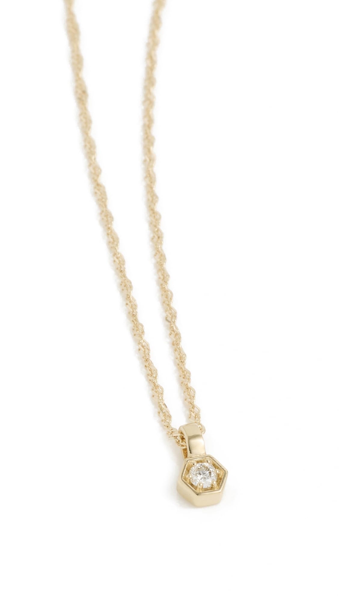 Ariel Gordon Jewelry Women's Diamond Hex Pendant On Chain Necklace