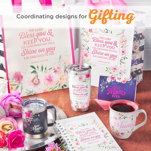 Taza de cerámica blanca y rosa 14 oz con mensaje inspirador miniatura 5