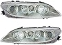 Headlights Headlamps Left & Right Pair Set for 03-05 Mazda6 Mazda 6