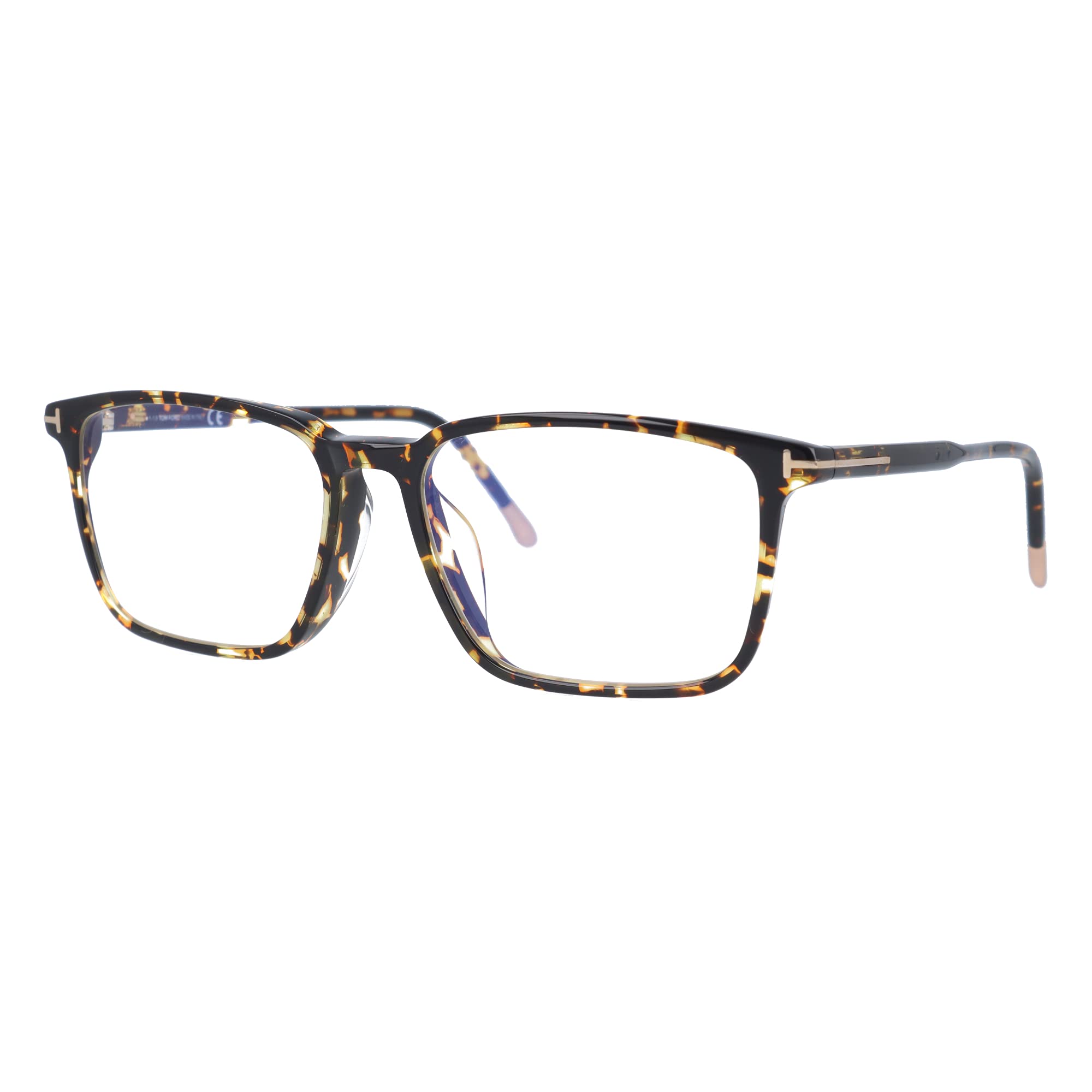 【訳あり・フレームのみ】 トムフォード アジアンフィット TOM FORD FT5607FB 052 55サイズ スクエア型 べっ甲柄 ユニセックス メンズ レディース 【訳あり・フレームのみ】