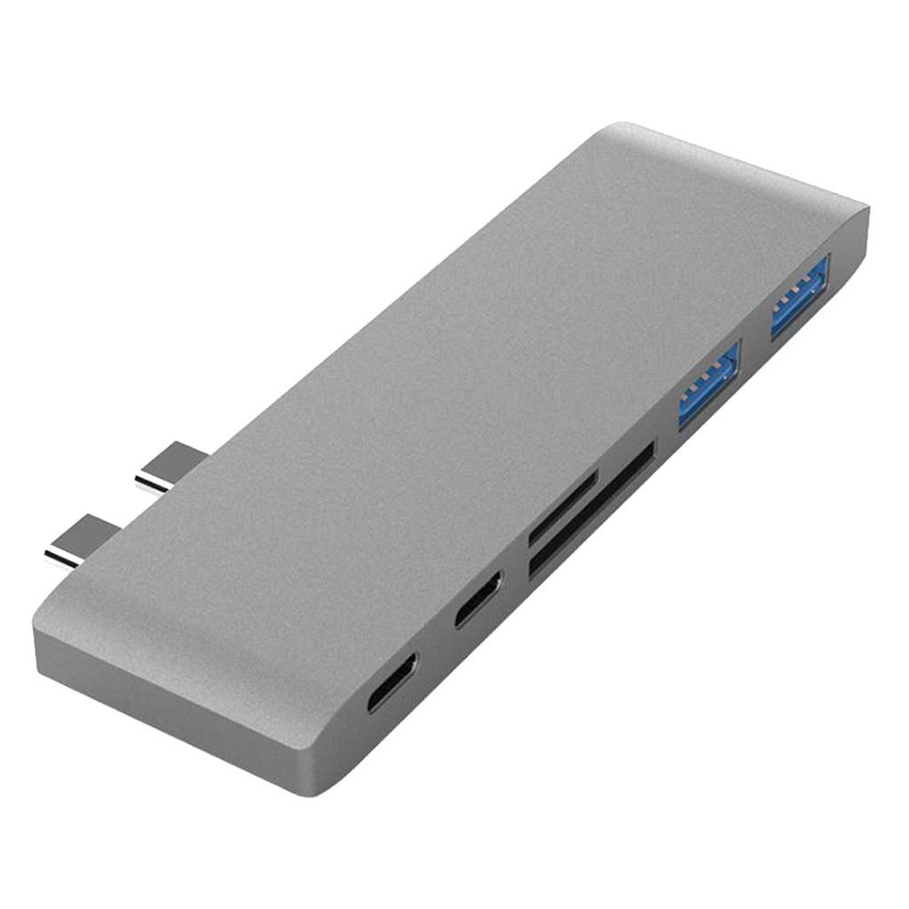 Multifunctional USB-C Hub USB Hub 6 in 1 Type-C USB-C Hub Dual USB 3 0 Port