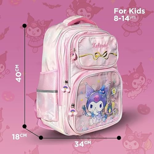 Image of 3D School Bag for Girls Boys & Kids | Lightweight Cartoon Backpack for School | Multi Compartment Primary School Bag | Durable Book and Lunch Backpack (6-13 Years)