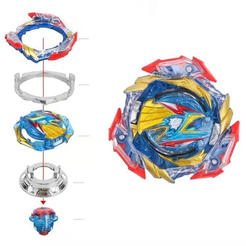 Owenkelng Bey Burst Gyro Toy Set Metal Fusion Attack Top Grip Toy Blade Set Game 2 Top Burst Gyros 2 Two-Way Launcher Great Birthday Gift For Boys Children Kids 6 8 10+ thumb #3