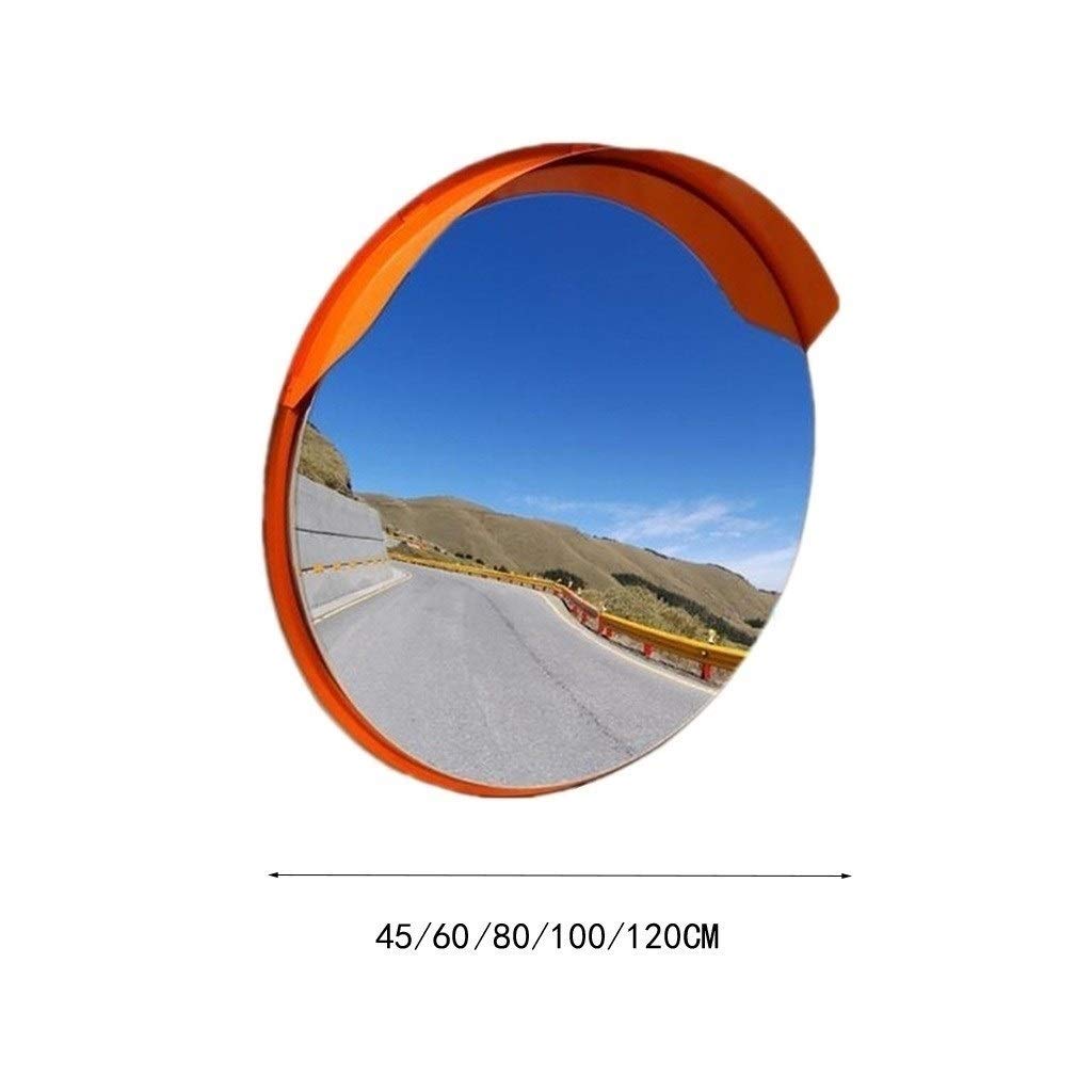 INUUXLG Blind Spot Mirror Transportation Facilities Safety Mirror,City Road Traffic Mirror Rainproof Sunscreen Convex Mirror Plastic Durable Spherical Mirror/120Cm ()