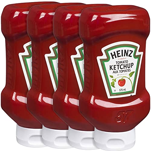Image of Heinz Tomato Ketchup, Easy Squeeze, 19.2 Ounce (Pack of 4)
