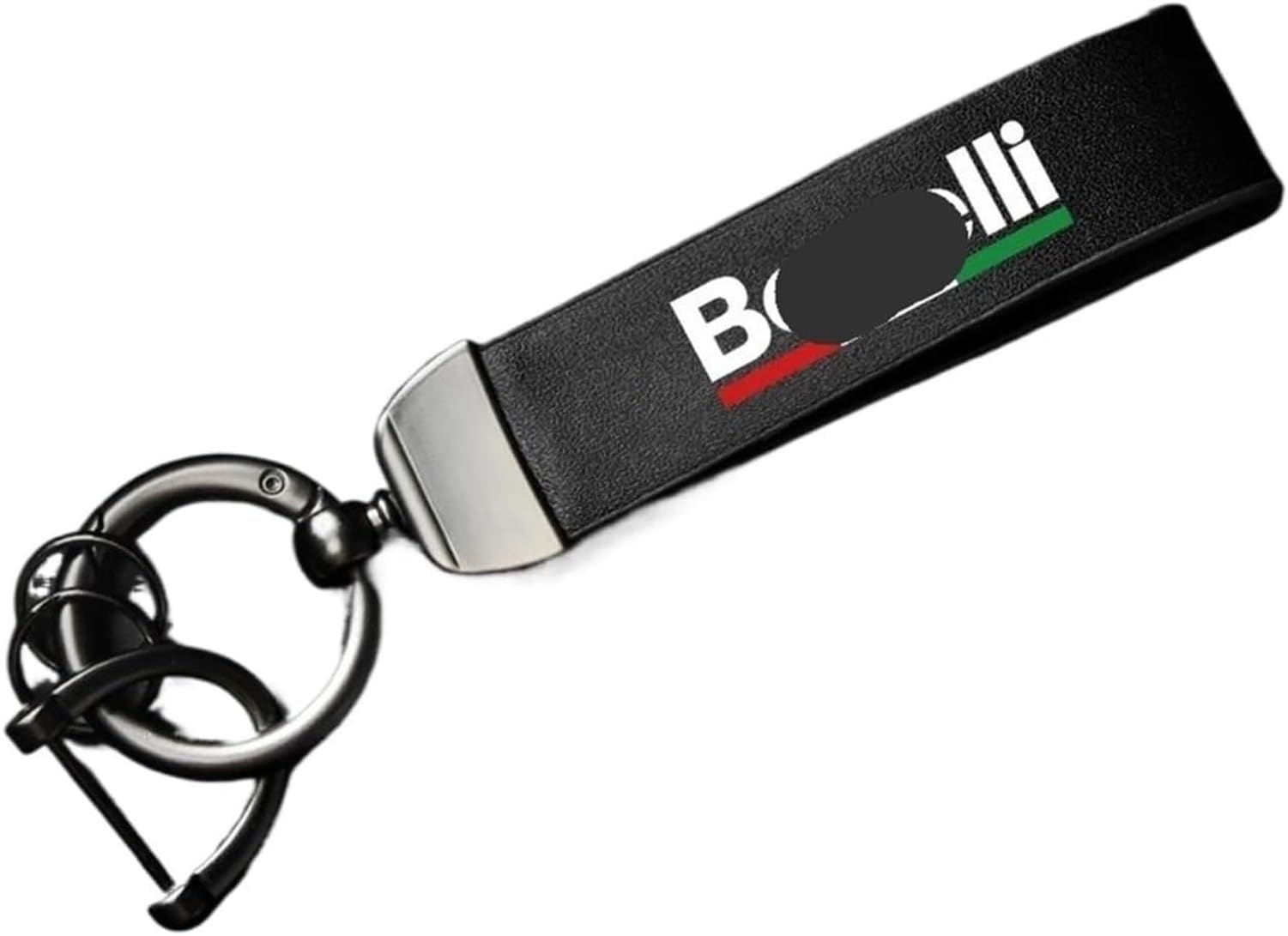 XIUNYIE Genuine Leather Motorcycle Keychain Keyring Holder for Scooter Cafe Racer Cruiser 400 500 60, a