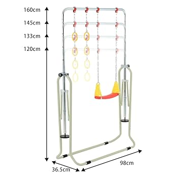 鉄棒 室内 屋外 折りたたみ 高さ調節可能 鉄棒ブランコ 吊り輪 子供用 鉄棒 室内屋外折りたたみ高さ調節可能 鉄棒ブランコ 吊り輪 子供