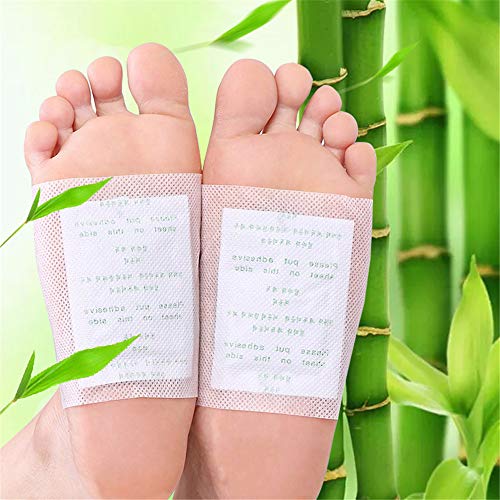 Lot de 100 patchs detox pour les pieds, pour éliminer les impuretés, soulager le stress, améliorer le sommeil et la circulation sanguine (pieds) Cover