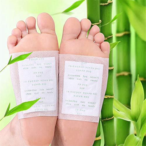 Lot de 100 patchs detox pour les pieds, pour éliminer les impuretés, soulager le stress, améliorer le sommeil et la circulation sanguine.