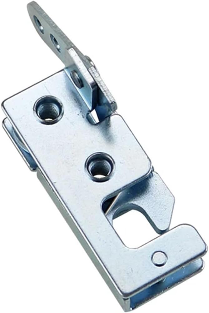 Press Type Mechanical Door Lock Concealed Toolbox Hasp Lock Industrial Cabinet Door Toggle Lock 1Pcs(DK618-7L)