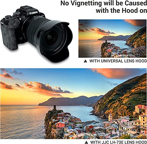 Image of JJC LH-73E Lens Hood for Canon RF 15-30mm F4.5-6.3 is STM Lens Replaces Canon EW-73E with Reversible Design, Compatible with 67mm Filter and Snap-on Lens Cap
