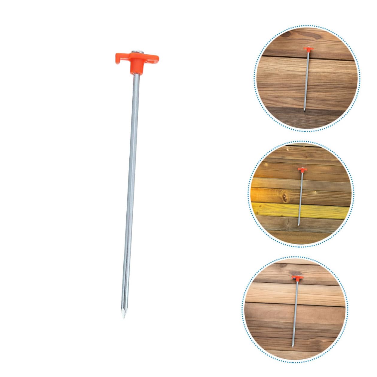 12 Piezas Piquetas Camping Acero Resistente para Tiendas y Toldos Anclajes Fuertes y Largos para Suelo Duro y Arena de Actividades al Aire