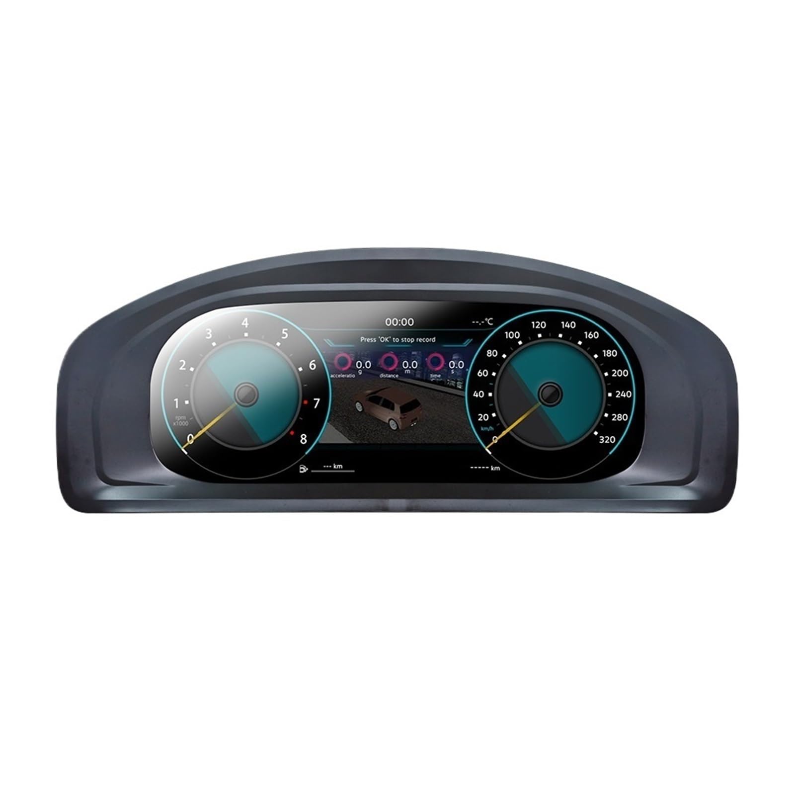 Wyświetlacz Head Up Do T5 2003-2008 Ekran LCD deski rozdzielczej samochodu | Przyrządów Prędkościomierz Kokpicie 12.3 LCD Cyfrowy Zestaw Wskaźników Deska Rozdzielcza