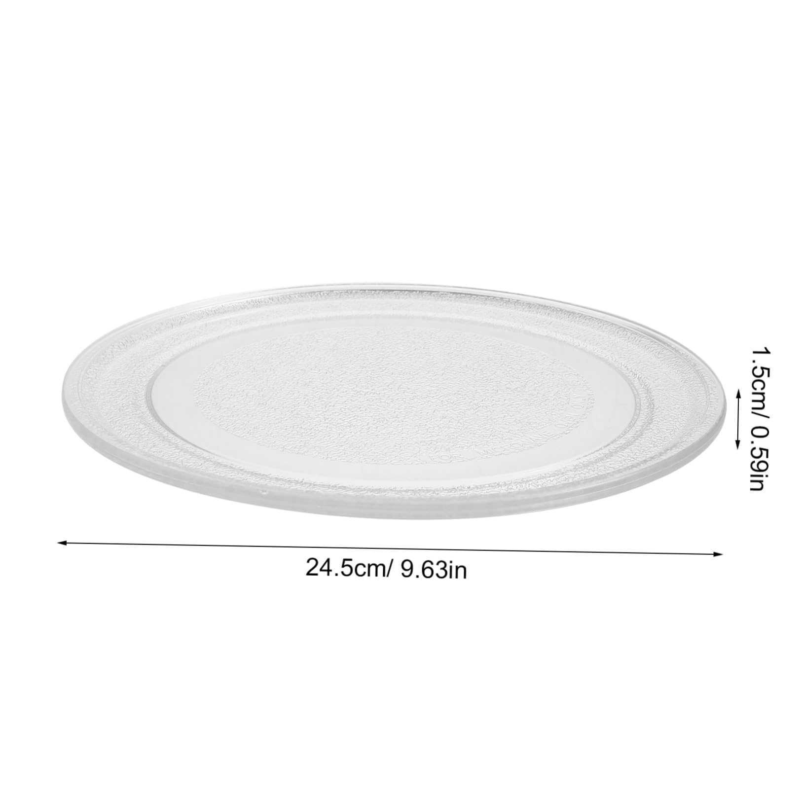 Cabilock Microwave Glass Turntable Plate Replacement Oven Cooking Plate Easy to Clean Tray for Microwave Ovens Simple Installation Dishwasher