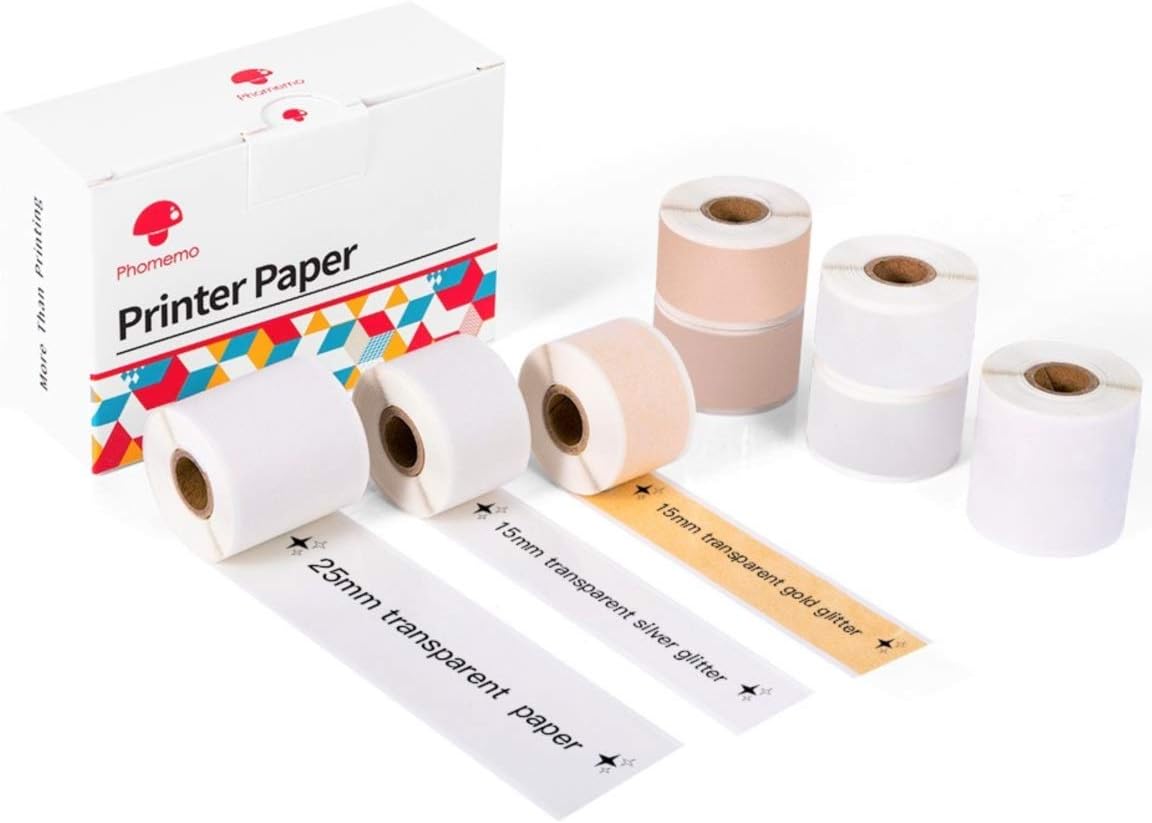 Phomemo Adhesive Thermal Paper for Phomemo M02S Printer