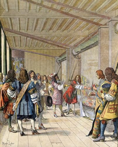 Poster Charles Lebrun par Maurice Leloir impression sur toile salon 60x90cm