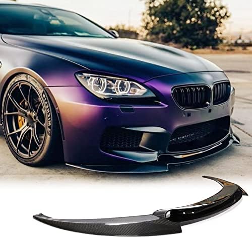 Amazon.com: MCARCAR KIT Carbon Fiber Front Bumper Lip for BMW 6 Series ...