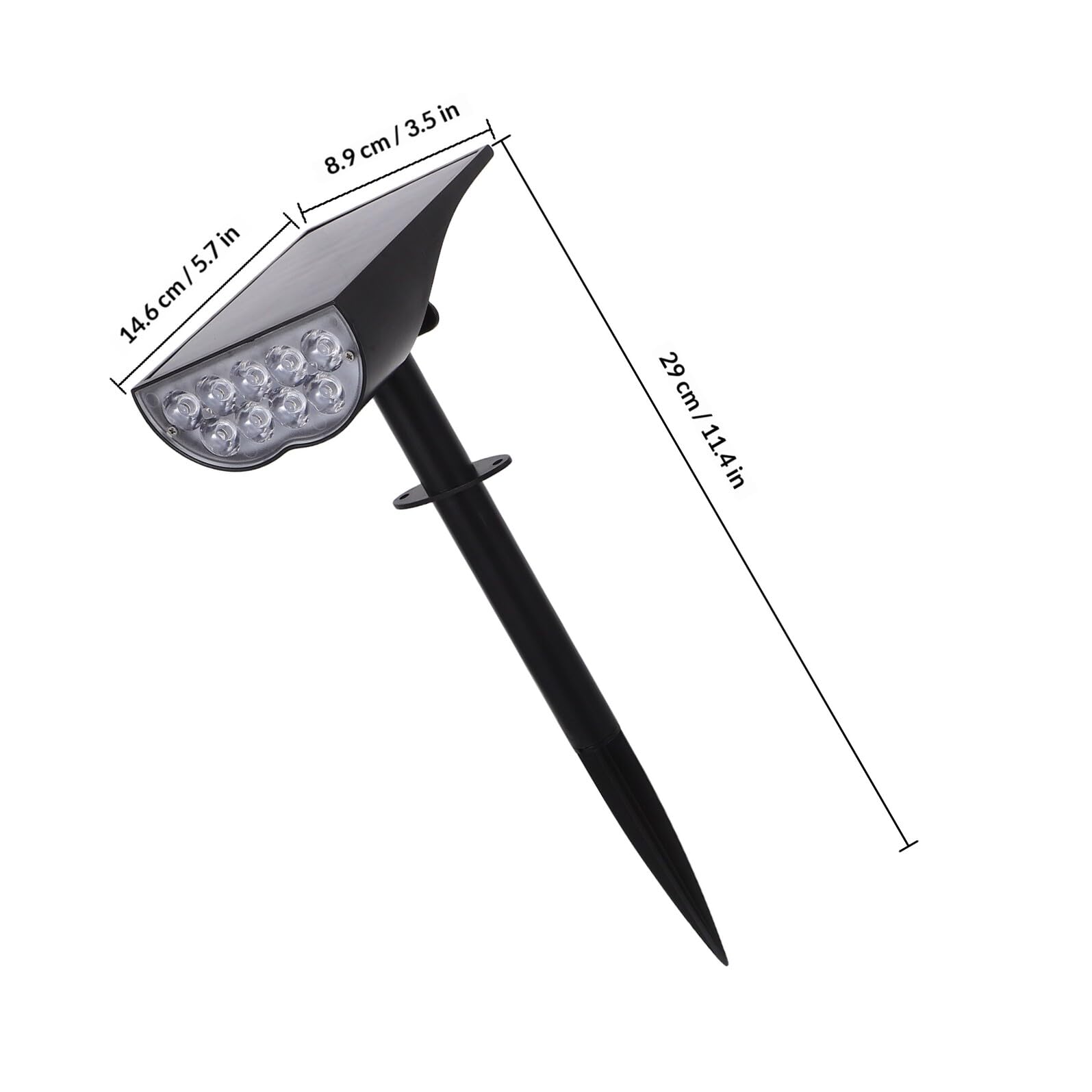 GALPADA Faretti Solari da Esterno LED Impermeabili 5032 Alta Luminosità 5 Funzioni, Luci Solari da Giardino per Patio, Prato e Cortile, Illuminazione Solare per Esterni Resistente