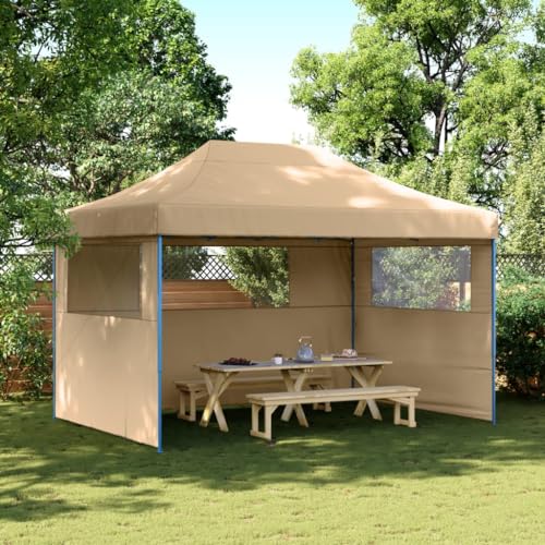 Carpa plegable, diseño emergente con paredes laterales 410x279x315 cm, acero con recubrimiento en polvo, tela oxford con PVC para eventos al aire libre, fiestas, bodas, barbacoas