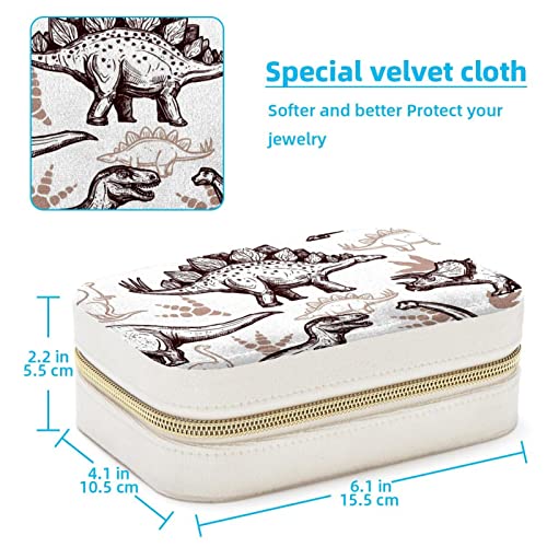 Coffret bijoux imprimé dinosaure pour vacances et week-end